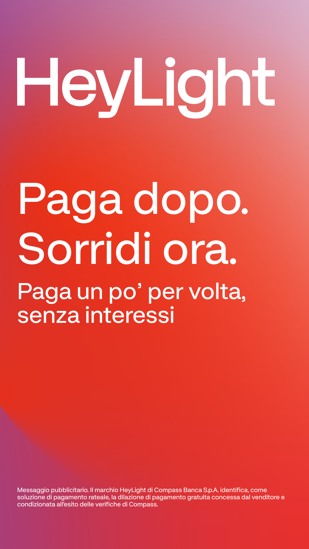 HeyLight paga a rate senza interessi